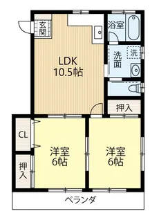 クオーレ沼南【2階】の間取り