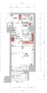 ハーモニーレジデンス池袋ウエストゲート【2階】の間取り