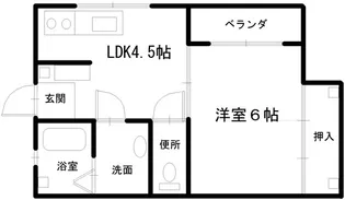 隆園小鹿ハイツ【2階】の間取り