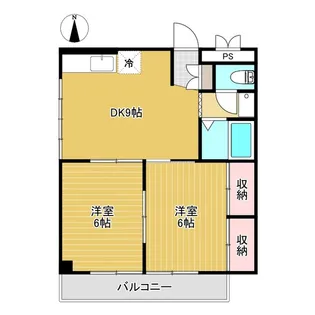 ウエストハイツ【2階】の間取り