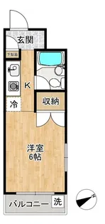 浅利ハイツ【3階】の間取り