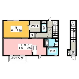 ノア・アン【1階】の間取り