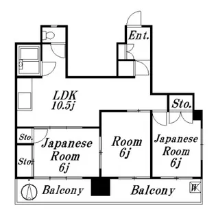 サニーハイツ【7階】の間取り