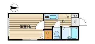 ウエストコート大森【1階】の間取り