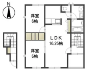 マルベリー B【2階】の間取り