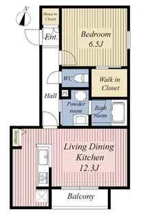 エム ディ オッジ【2階】の間取り