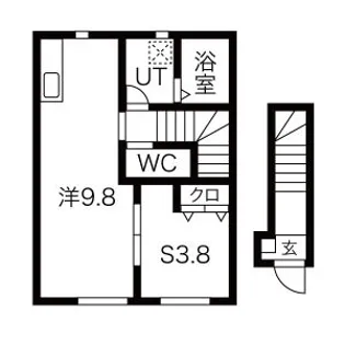 ル・メイユール尼沼B棟【2階】の間取り