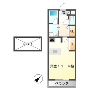 ピエーノ【4階】の間取り