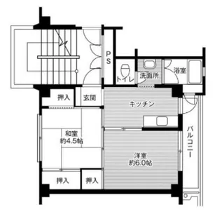 ビレッジハウス今保1号棟【3階】の間取り
