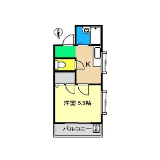 コーポあゆみ II【2階】の間取り