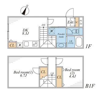 LEGALAND西五反田ANNEXの間取り