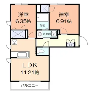 Alflat A【2階】の間取り