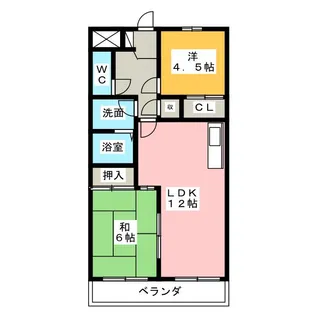 カーサ金山【8階】の間取り