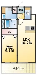 PHOERME城北公園【8階】の間取り