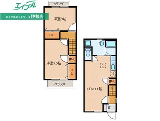 ブランシェ浅野【1階】の間取り