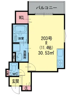 クリエオーレ南上小阪【1階】の間取り