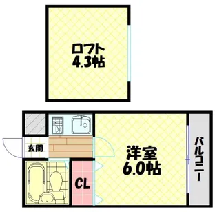 桜リバーテラス【2階】の間取り