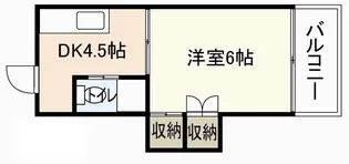 プロスパー楠木【4階】の間取り