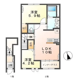 M6M【2階】の間取り