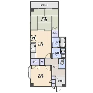 サンベルビル【2階】の間取り