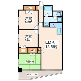 ヒルクレストフォーエス水前寺【4階】の間取り