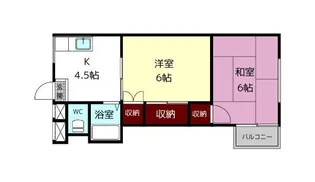 オルボス壱分【2階】の間取り