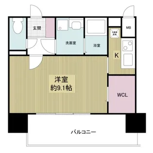 ドゥーエ森ノ宮【5階】の間取り