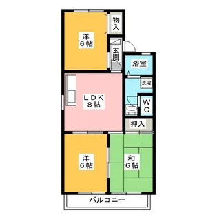 ル・ロワール【2階】の間取り