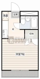 OMレジデンス西岐阜【1階】の間取り