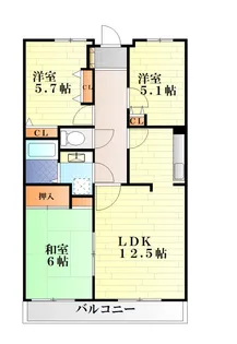 ボヌール湘南山手【3階】の間取り