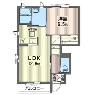 カロー B【1階】の間取り