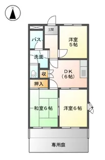 エクセリーヌK-I【1階】の間取り