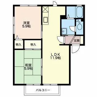 セフィーラ小島II A棟【2階】の間取り