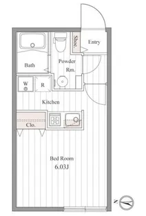 ZESTY豪徳寺【2階】の間取り