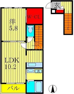 エスポワール柴崎台【2階】の間取り