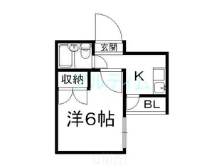 御幸町ハイツ【1階】の間取り