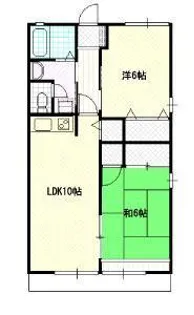 ドリーム秋月【2階】の間取り