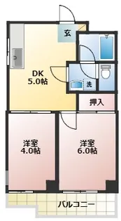 サニープレイス【1階】の間取り