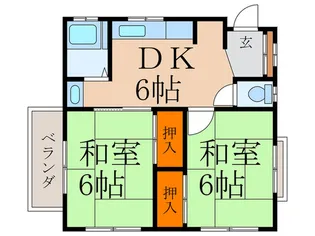 マツミハイツ【2階】の間取り