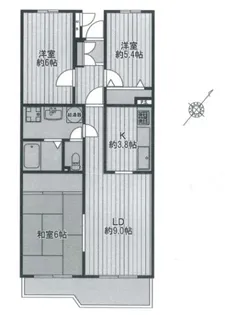 東長崎ハイツ【1階】の間取り