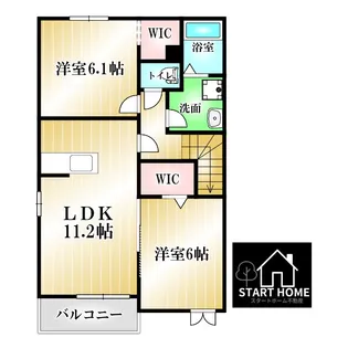 サン・メゾン B【2階】の間取り