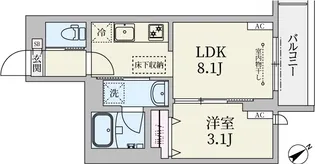 TR駒込【1階】の間取り