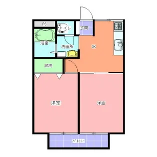 パークハイツ第2【1階】の間取り