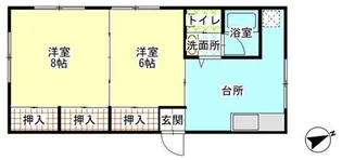 松本アパート【2階】の間取り