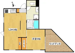 パークサイドフラット【1階】の間取り
