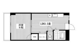 福島グリーンコーポラス【2階】の間取り