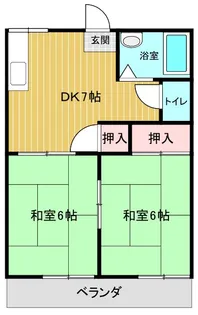 グリーンリーフコーポ【2階】の間取り