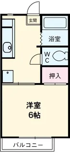 ファミールハイツD【2階】の間取り