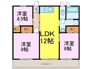 プラティーヌ古河【1階】の間取り