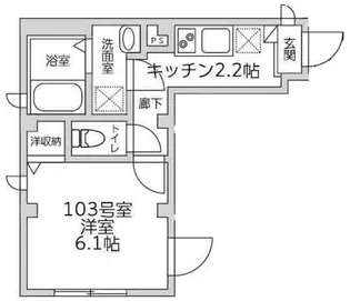 ボヌール【1階】の間取り